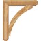 Ekena Millwork Thorton Craftsman Rough Sawn Bracket w/ Offset Brace, Western Red Cedar, 8"W x 38"D x 44"H BKT0806X38X44THR04RWR - alternate 3